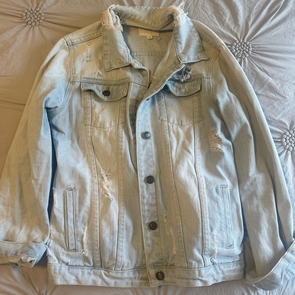 DRY GOODS | Distressed light jean jacket